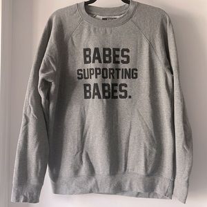 BRUNETTE THE LABEL Babe Supporting Babes Sweatshirt